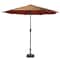 9ft. Brown & Rust Outdoor Patio Market Umbrella